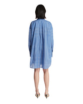 Blue Monogram Shirt Dress | PDP | Antonia