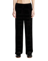 Black Monogram Trousers | PDP | Antonia