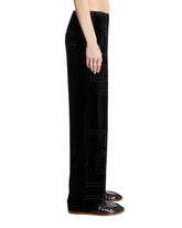 Black Monogram Trousers | PDP | Antonia