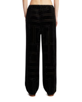 Black Monogram Trousers | PDP | Antonia