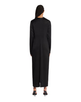 Abito Lungo In Satin Nero | PDP | Antonia