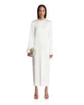 White Long Satin Dress | PDP | Antonia