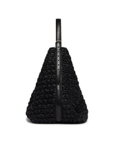 Black Raffia Belted Tote Bag | PDP | Antonia