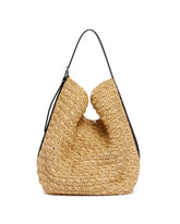 Beige Raffia Belted Tote Bag | PDP | Antonia