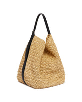 Beige Raffia Belted Tote Bag | PDP | Antonia
