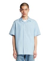 Camicia Havana In Seta Azzurra | PDP | Antonia
