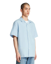 Camicia Havana In Seta Azzurra | PDP | Antonia