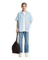 Camicia Havana In Seta Azzurra | PDP | Antonia