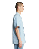Camicia Havana In Seta Azzurra | PDP | Antonia