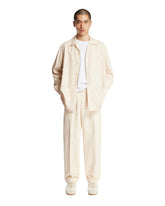 Overshirt Santiago In Seta Bianca | PDP | Antonia