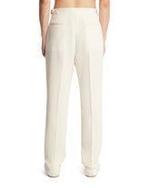 Pantaloni Pietro In Seta Bianchi | PDP | Antonia