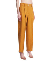 Brown Diane Linen And Silk Trousers | PDP | Antonia