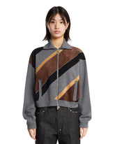 Gray Intarsia Cardigan | PDP | Antonia