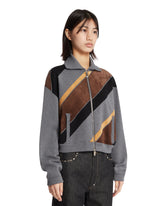 Gray Intarsia Cardigan | PDP | Antonia