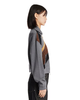 Gray Intarsia Cardigan | PDP | Antonia