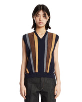 Blue Intarsia Vest | PDP | Antonia