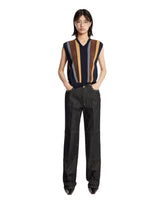 Blue Intarsia Vest | PDP | Antonia