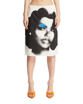 White Printed Skirt | PDP | Antonia