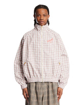 Red and White Checked Ruff Rider Track Jacket | PDP | Antonia