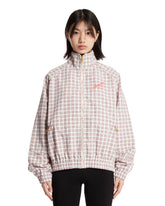 Red and Beige Checked Ruff Rider Track Jacket | PDP | Antonia