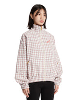 Red and Beige Checked Ruff Rider Track Jacket | PDP | Antonia