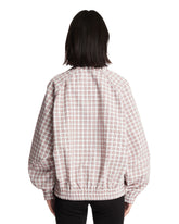 Red and Beige Checked Ruff Rider Track Jacket | PDP | Antonia