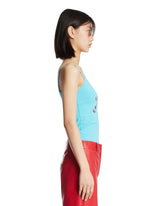 Light Blue Exotica Esoterica Cholita Top | PDP | Antonia