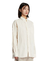 Beige Crinkled Veterano Shirt | PDP | Antonia