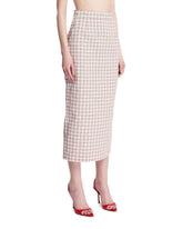 White Checked Midi Skirt | PDP | Antonia