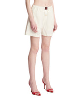 White Cotton Shorts | PDP | Antonia