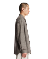 Gray Cashmere and Linen Shirt | PDP | Antonia