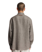 Gray Cashmere and Linen Shirt | PDP | Antonia
