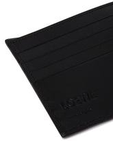 Black Pebble Grain Leather Puzzle Edge Bifold Wallet | PDP | Antonia