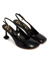 Black Toy Slingbacks | PDP | Antonia