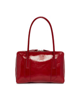 Red Crinkled Patent Leather L'Altra Di Milano Bag | PDP | Antonia