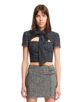 Giacca Cropped In Tweed Blu - GIACCHE DONNA | PLP | dAgency