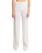 White Pressed Crease Trousers - PANTALONI DONNA | PLP | dAgency