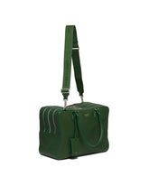 Green Leather Business Bag | FERRAGAMO | dAgency