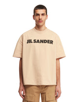 T-Shirt Con Logo Beige - Jil Sander uomo | PLP | dAgency