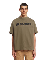 T-Shirt Con Logo Verde - JIL SANDER | PLP | dAgency