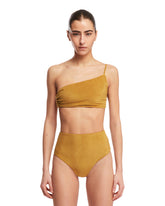 Top Bikini Monospalla Dorato - COSTUMI DA BAGNO DONNA | PLP | dAgency