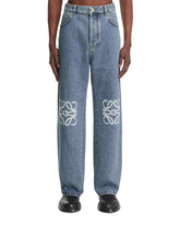 Jeans In Denim Anagram Blu - Loewe uomo | PLP | dAgency