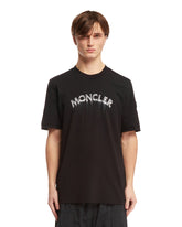 T-Shirt Stampata Nera - MONCLER | PLP | dAgency