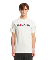 T-Shirt Floccata Bianca - MONCLER | PLP | dAgency
