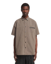 Camicia Con Dettaglio Zip Verde - Sacai uomo | PLP | dAgency