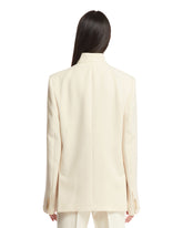 White Overlay Suit Jacket | PDP | dAgency