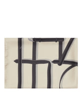 Foulard Bianco In Seta Con Logo - SCIARPE DONNA | PLP | dAgency