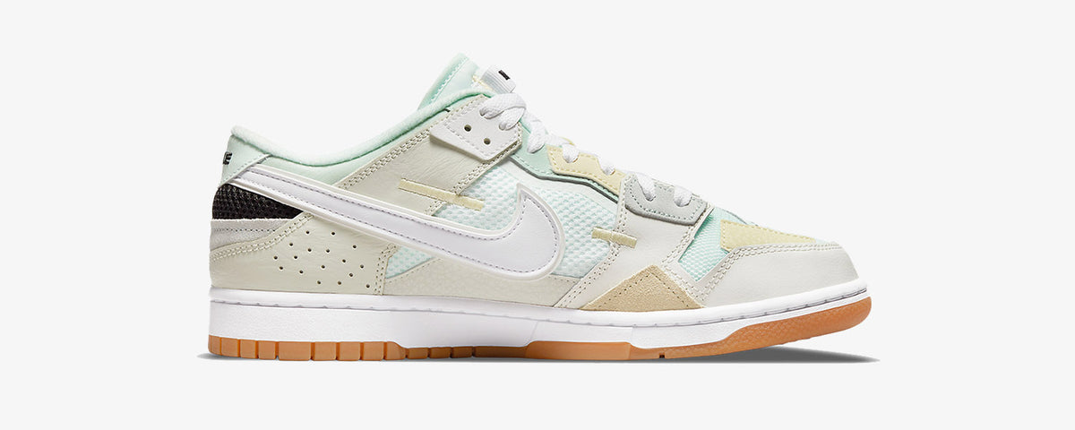 NIKE DUNK LOW “SCRAP” IN SAIL/SEA GLASS