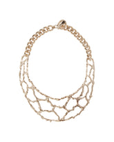 Golden Sculpted Necklace | PDP | dAgency