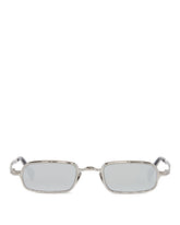 Silver Z18 Mask Sunglasses - KUBORAUM MEN | PLP | dAgency